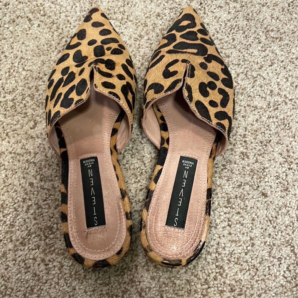 Steve Madden Leopard Print Mules - image 1
